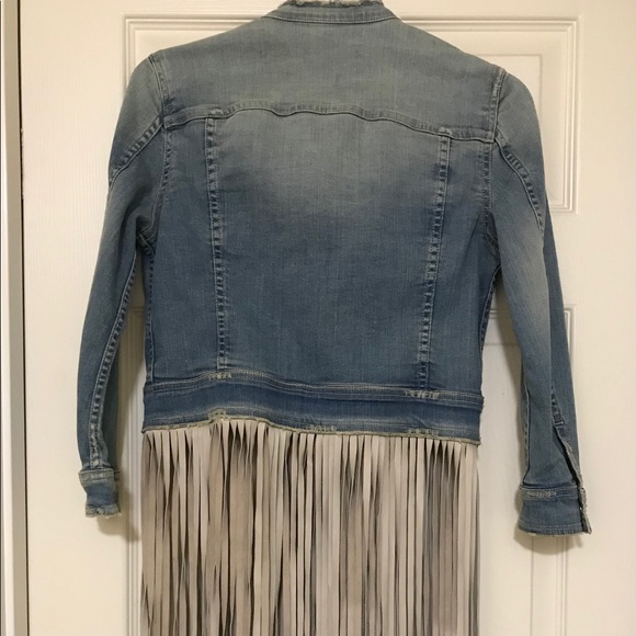 ThePerfext denim jacket with fringe detail - Picture 16 of 16